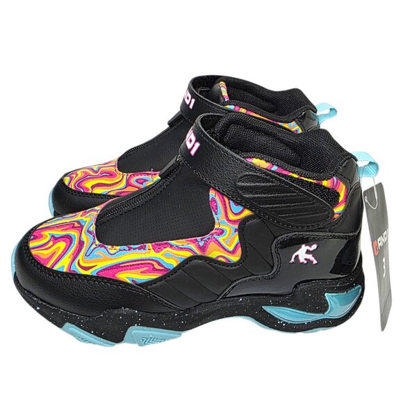 AND1 Athletic Sneakers Hi-Top Zip Little & Big Boy Size 3 & 4 Odor-Reducing Tech - Picture 1 of 9